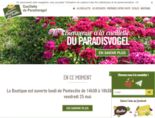 Tablet Screenshot of cueilletteparadisvogel.fr